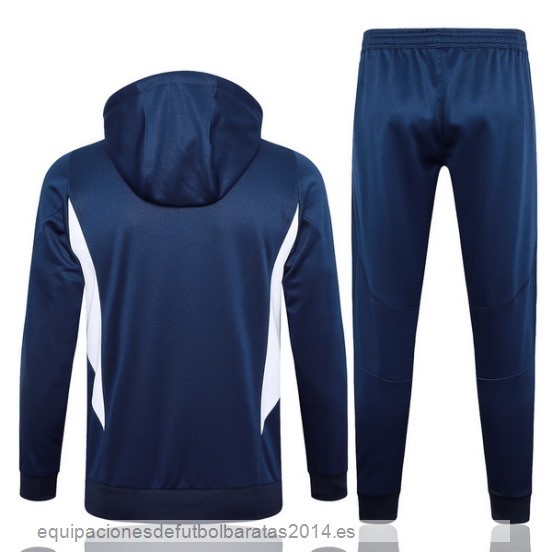 Nuevo Conjunto Completo Chaqueta Con Capucha Italia 2023 Azul Marino Blanco Baratas